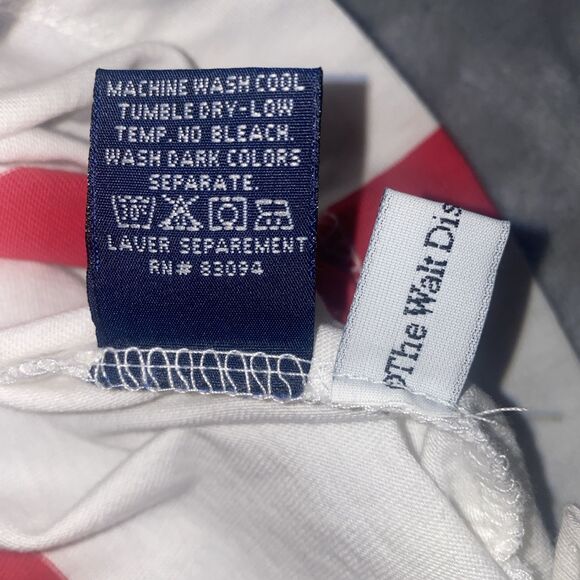 Cutter & Buck Men’s L Mickey Mouse Embroidered White Red Striped Polo - Picture 9 of 10